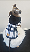 Load image into Gallery viewer, STYLECOM.NZ ~ Pure Envy Designer Dog Coat  Black + White~ Size Small