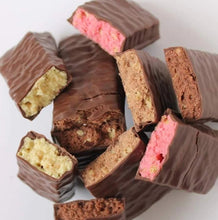 Load image into Gallery viewer, NOTHING NAUGHTY • Raspberry White Chocolate Protein Bar - Single 40g