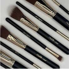 Load image into Gallery viewer, Nude By Lust Luxury Makeup Brush Collection. Nine beautiful brushes. Vegan and No Animal Cruelty.
Available at Stylecom.nz