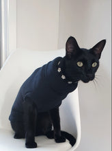 Load image into Gallery viewer, Designer cat or dog black fleece top