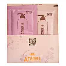 Load image into Gallery viewer, Angel Professional Deep Sea No Yellow for Blonde, Bronde and Grey Hair. x5 Sachets of shampoo and conditioner. Available STYLECOM.NZ