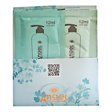 Load image into Gallery viewer, Angel Professional Deep Sea Dual Repair for dry and damaged hair. x5 Sachets of shampoo and conditioner. Available STYLECOM.NZ