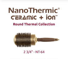 Load image into Gallery viewer, Olivia Garden ~ Nano Thermic Ceramic + Ion Round Barrel Brush 64mm