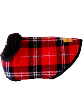 Load image into Gallery viewer, STYLECOM.NZ ▪︎ STYLISH RED TARTAN SHERPA COAT • Size S