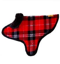 Load image into Gallery viewer, STYLECOM.NZ  ~ Stylish Designer Dog Coat  Red Tartan ~ Size Medium