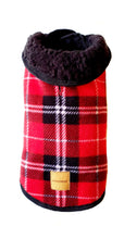 Load image into Gallery viewer, STYLECOM.NZ  ~ Stylish Designer Dog Coat  Red Tartan ~ Size Medium