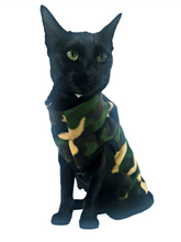 Load image into Gallery viewer, STYLECOM.NZ ~ Designer Dog /Cat Top Sleeveless  Camouflage ~ Size Small