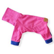 Load image into Gallery viewer, STYLECOM.NZ • NZ Designer Dog PJs Hot Pink + Blue Trim • Size Small
