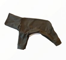 Load image into Gallery viewer, STYLECOM.NZ • NZ Designer Dog PJs | Olive Green + Beige Trim - Size M