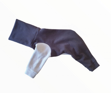 Load image into Gallery viewer, STYLECOM.NZ • NZ DESIGNER DOG PJS - SLATE GREY + LIGHT GREY SLEEVES/TRIM • SIZE M