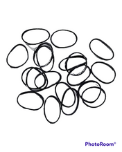 Load image into Gallery viewer, HAIR TIES IN SILVER TIN CASE ▪︎ x100 BLACK