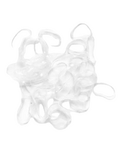 Load image into Gallery viewer, HAIR TIES IN SILVER TIN CASE ▪︎ x100 CLEAR