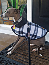 Load image into Gallery viewer, STYLECOM.NZ ~ Stylish Designer Dog Coat  Black + White ~ Size Small