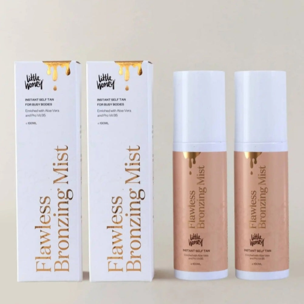 Little Honey Flawless Bronzing Mist Bundle. Save $10. Available at Stylecom.nz 