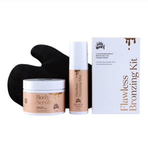 Little Honey Self Tanning Prep + Tan Kit Bundle. Available Stylecom.nz