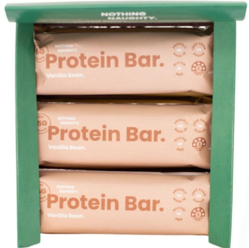 NOTHING NAUGHTY • Vanilla Bean Protein Bars - Box x12 40g