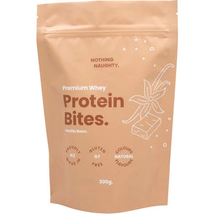 Nothing Naughty • Premium Whey Protein Bites 300g - Vanilla Bean