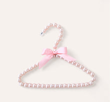 Load image into Gallery viewer, FAUX PEARL PET COAT HANGER  •  LIGHT PINK OR GREEN
