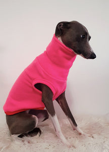 STYLECOM.NZ • Hot Pink Fleece Dog Top - Size S