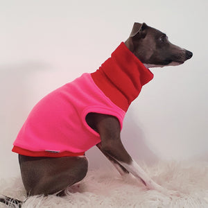 STYLECOM.NZ • Pink + Red Dog | Cat Sleeveless Top - Size S