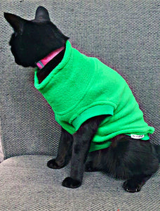 STYLECOM.NZ • Lime Green Dog + Cat Sleeveless Top - Size S