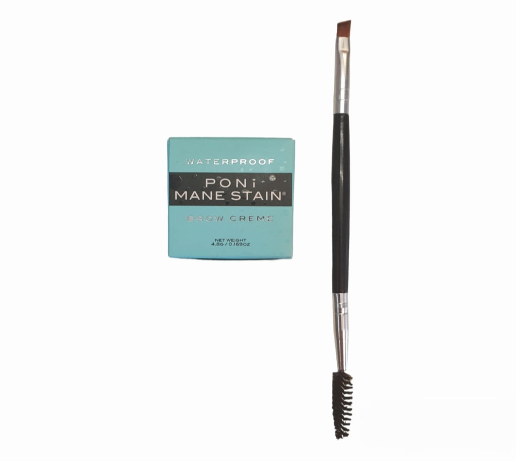 Poni Brow Bundle Set - Mane Stain Brow Creme and brow makeup brush. Exclusive to STYLECOM.NZ 