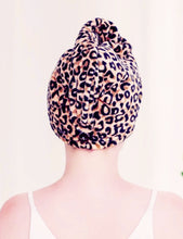 Load image into Gallery viewer, Leopard Hair Drying Wrap