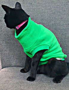 STYLECOM.NZ • Lime + Pink Dog | Cat Sleeveless Top - Size S