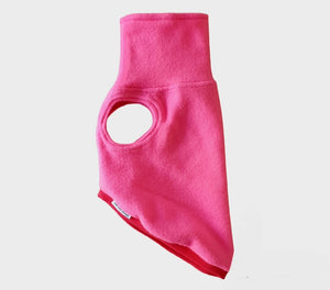 Stylecom.nz- Hot Pink Cat | Dog Sleeveless Fleece Top. Made In New Zealand 
