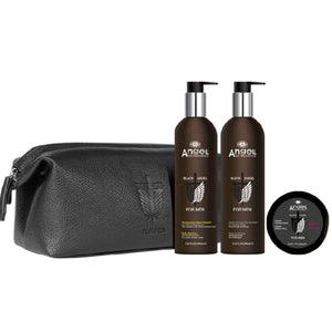 Black Angel For Men Gift Set For Daily   Use. Gift Set Includes Shampoo, Conditioner, Hair Styling Pomade  Available at Stylecom.nz 