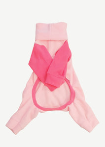 Baby Pink Fleece Dog PJs By Stylecom.nz 
