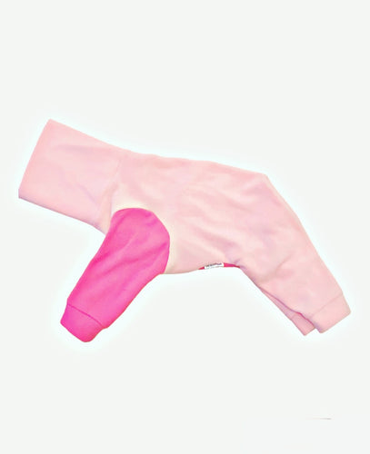 Baby Pink Fleece Dog Pajamas By Stylecom.nz 