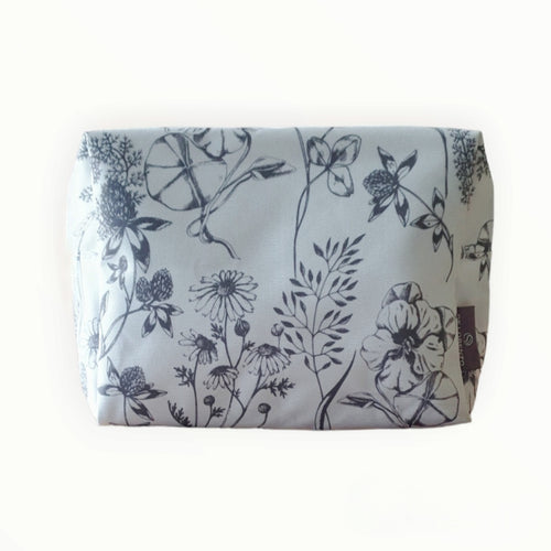 De Lorenzo Cosmetic Bag Grey and White 