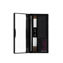 Load image into Gallery viewer, LUST Root Cover Up Hair Makeup Black 6g powder for temporary grey hair and root regrowth coverage in black and very dark hair