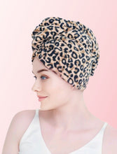 Load image into Gallery viewer, Leopard Hair Drying Wrap