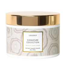 Load image into Gallery viewer, A tub of Lalicious Signature Collection Sugar Body Scrub 226g.  Scent of Peach Nectar, Coconut Milk and Creamy Musk. Available at Stylecom.nz 