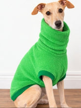 Load image into Gallery viewer, Kiwi Lime Luxe Fleece Top – Dog Clothing NZ | Italian Greyhound Clothing | STYLECOM.NZ