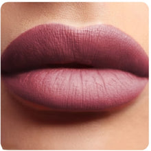 Load image into Gallery viewer, NUDE BY LUST Minx Deep Mauve Lipstick swatch on lips