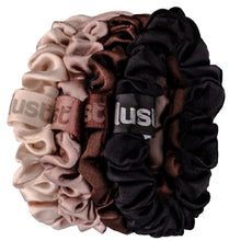 Load image into Gallery viewer, LUST Skinny Satin Hair Scrunchies Pack of 4 – Vegan Satin Hair Ties