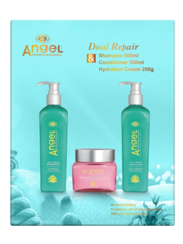 Angel Professional Deep Sea Dual Repair Gift Set. x3 Products. Available at Stylecom.nz 