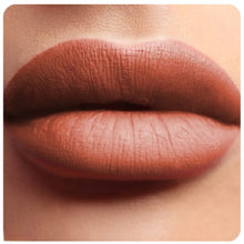 Load image into Gallery viewer, NUDE BY LUST Crave Pinky Brown Lipstick on lips 4.5ml at STYLECOM.NZ