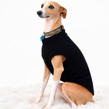 Load image into Gallery viewer, Midnight Luxe Fleece Top – Crew Neck | Dog Clothing NZ | Italian Greyhound Clothing | STYLECOM.NZ