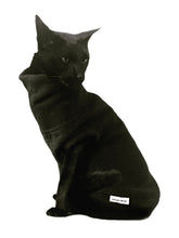 Load image into Gallery viewer, Designer Stylecom.nz black fleece cat top. Made in NZ