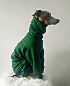 STYLECOM.NZ   DOG PJS - FOREST GREEN + LIME TRIM • SIZE L