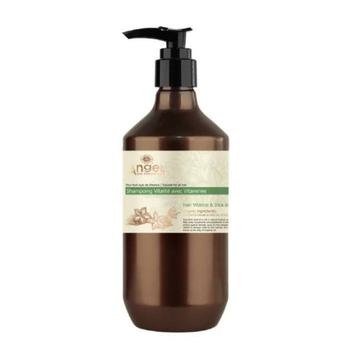 Angel En Provence -  Hair Vitamin And Inca Inchi Oil Shampoo 400ml. Suitable for all hair types and dry scalps. Available at Stylecom.nz 