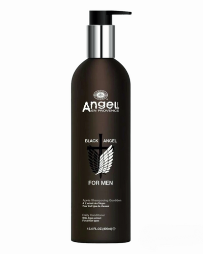 Black Angel For Men daily conditioner for all hair types. Available at stylecom.nz 