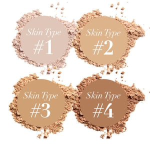 Esmi loose mineral powder foundation  shades of colour. Stylecom.nz 