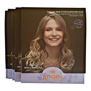 Angel Professional Deep Sea No Yellow for Blonde, Bronde and Grey Hair. x5 Sachets of shampoo and conditioner. Available STYLECOM.NZ