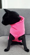 Load image into Gallery viewer, Stylecom.nz Hot pink sleeveless fleece cat top. Made in New Zealand.
