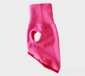 Stylecom.nz- Hot Pink Fleece Dog Sleeveless Top . Made in New Zealand